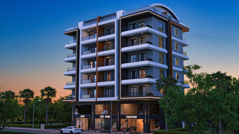 Апартаменты у моря на этапе строительства в Махмутлар, Алания (00107) — фото 8