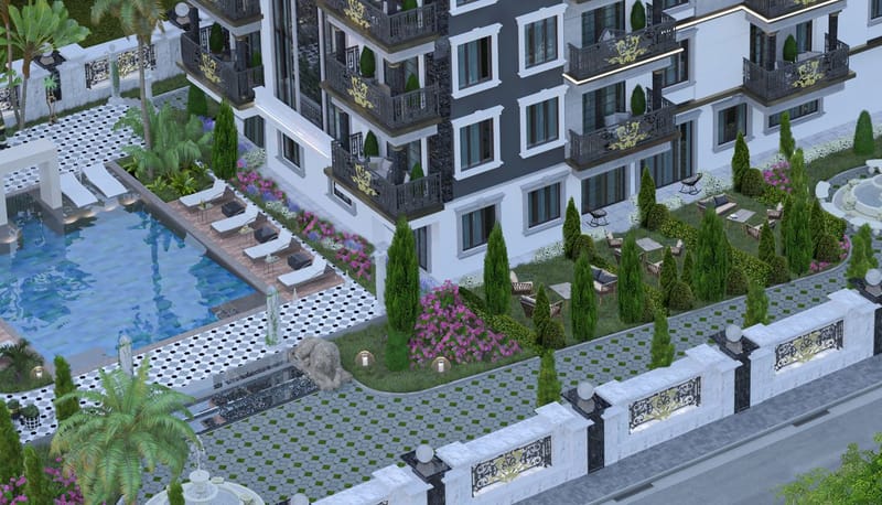 Апартаменты на продажу от застройщика в районе Авсаллар (00943) — фото 12