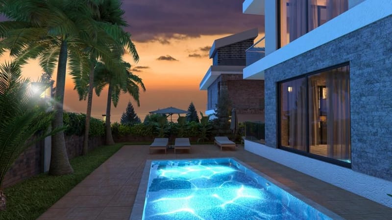 Виллы класса люкс на продажу у моря в Махмутларе, Алания (00341) — фото 2