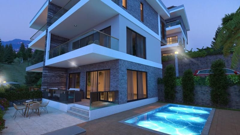 Виллы класса люкс на продажу у моря в Махмутларе, Алания (00341) — фото 4