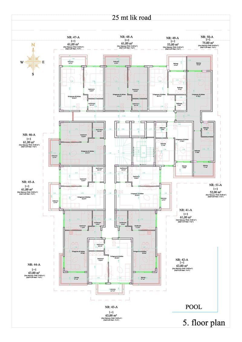Апартаменты в центре Алании (01505) — фото 9