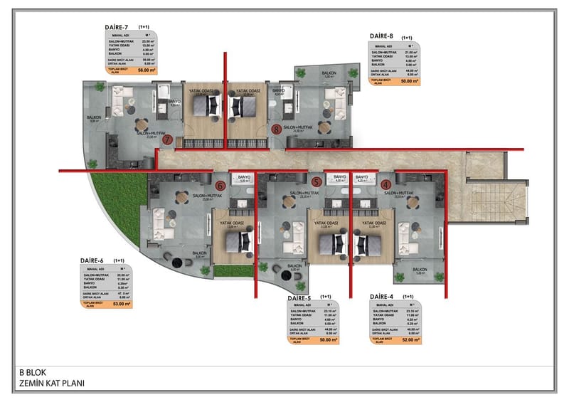 Проект премиум класса в 230 метрах от моря, район Кестель (017459) — фото 33