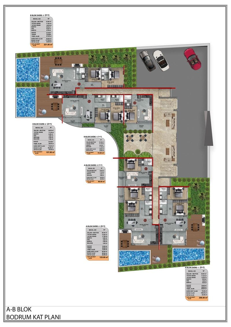 Проект премиум класса в 230 метрах от моря, район Кестель (017459) — фото 38