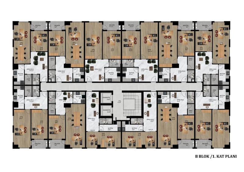 Бизнес-центр нового поколения с уникальной концепцией в районе Оба (004113) — фото 24