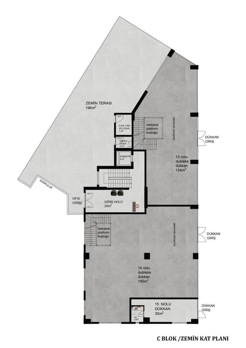 Бизнес-центр нового поколения с уникальной концепцией в районе Оба (004113) — фото 26