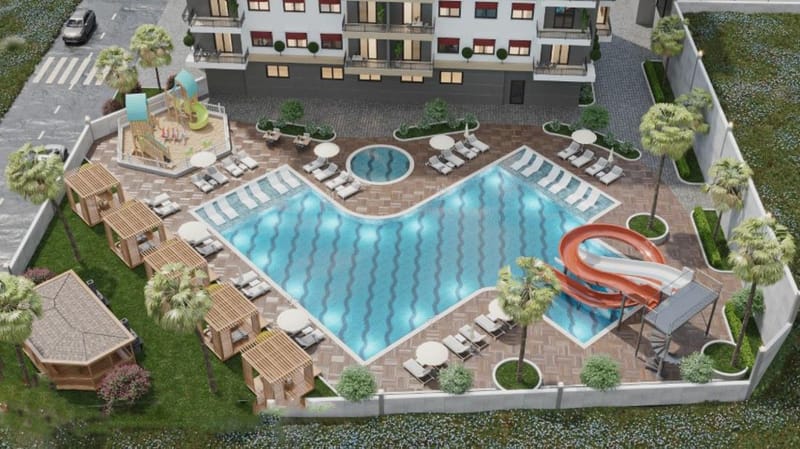 Резиденция  вблизи пляжа Инжекум от застройщика, Авсаллар (001119) — фото 14