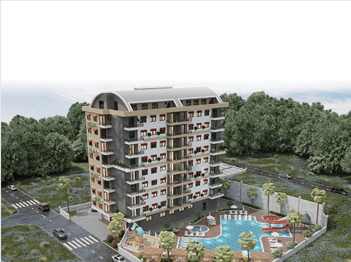 Резиденция вблизи пляжа Инжекум от застройщика, Авсаллар (001119) — фото 1