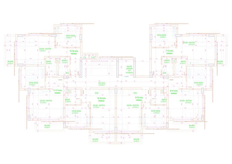 Апартаменты в экологически чистом районе Аланьи - Каргыджак (001117) — фото 44