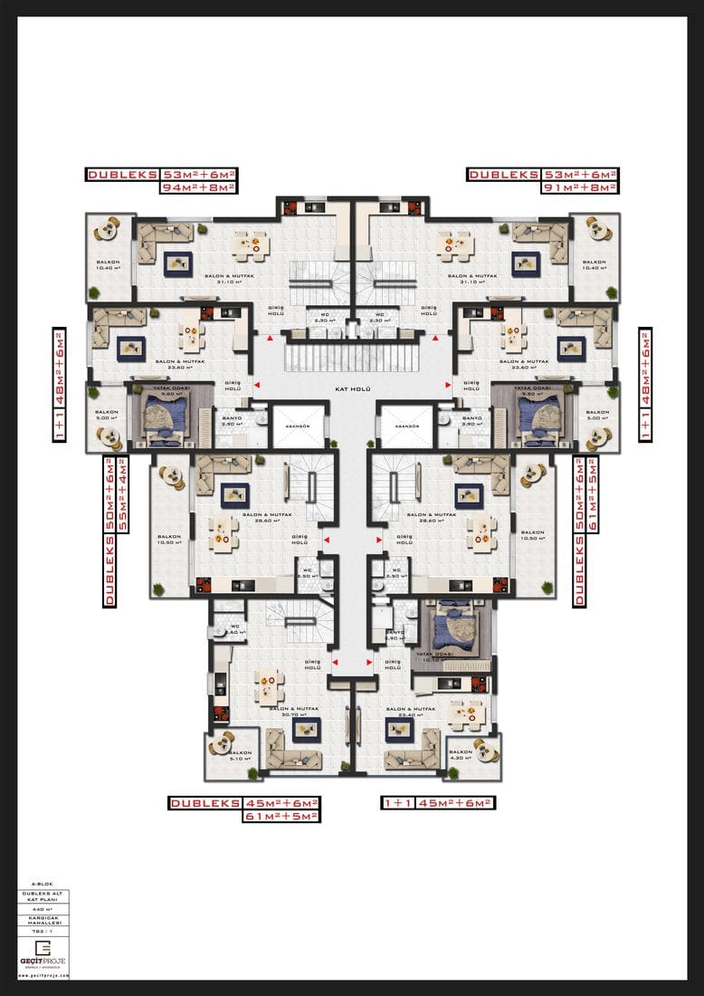 Апартамены с современным дизайном и уникальным расположением в Каргыджак (00365) — фото 11