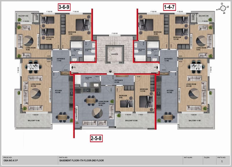Потрясающий проект в экологически чистом районе Алании - Оба (002110) — фото 12
