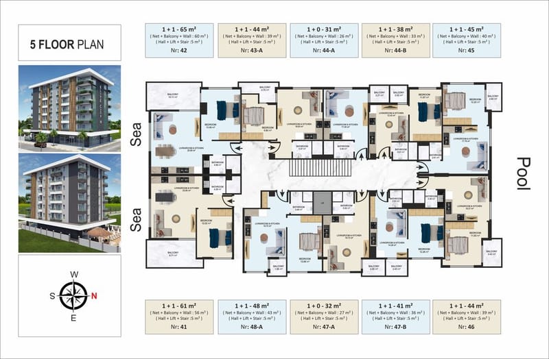 Элитный комплекс в центре Алании у пляжа Клеопарта (01805) — фото 34