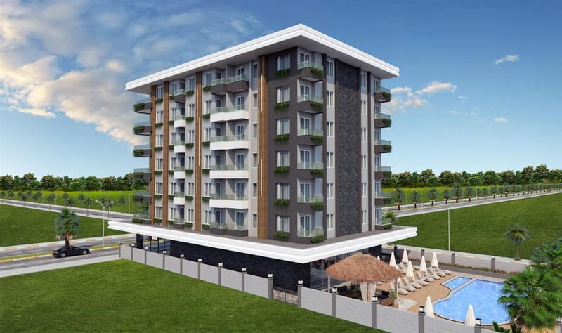 Элитный комплекс в центре Алании у пляжа Клеопарта (01805) — фото 2