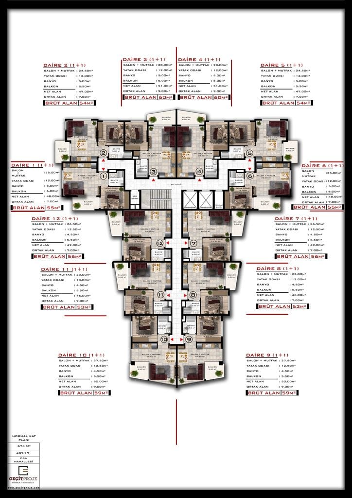 Новая квартира на продажу, район Оба (00400) — фото 16