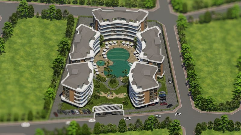 Апартаменты на стадии строительства в ЖК в районе Оба (009443) — фото 19