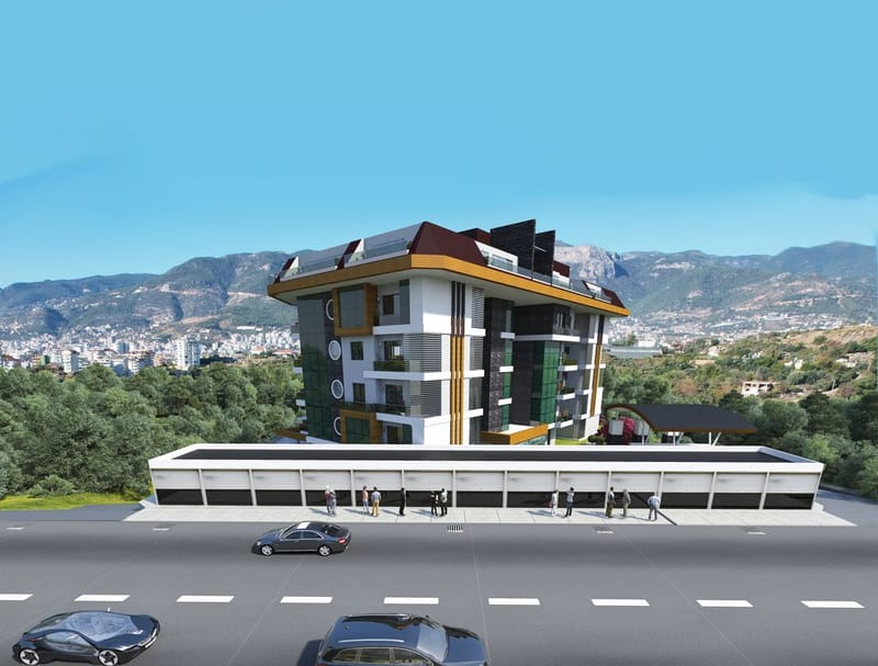 Новые апартаменты расположенные в Алании, с видом на Средиземное море и реку Дим (001252) — фото 2