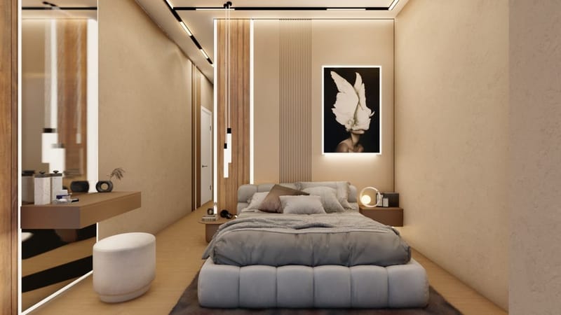 Трехэтажные виллы в горном районе Алании Тепе (008161) — фото 17