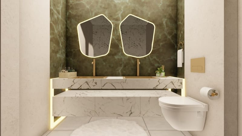 Трехэтажные виллы в горном районе Алании Тепе (008161) — фото 21