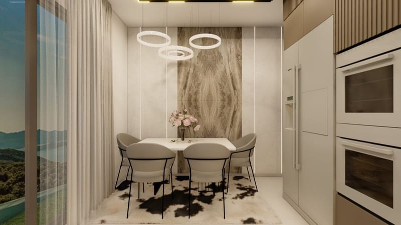 Трехэтажные виллы в горном районе Алании Тепе (008161) — фото 9