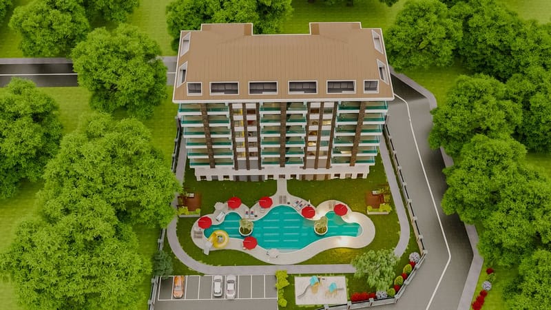 Уютные квартиры на начальном этапе строительства в районе Авсаллар (01814) — фото 3