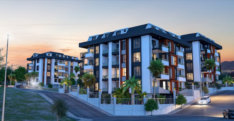 Квартиры в центре Алании в жилом комплексе от застройщика (010113) — фото 1