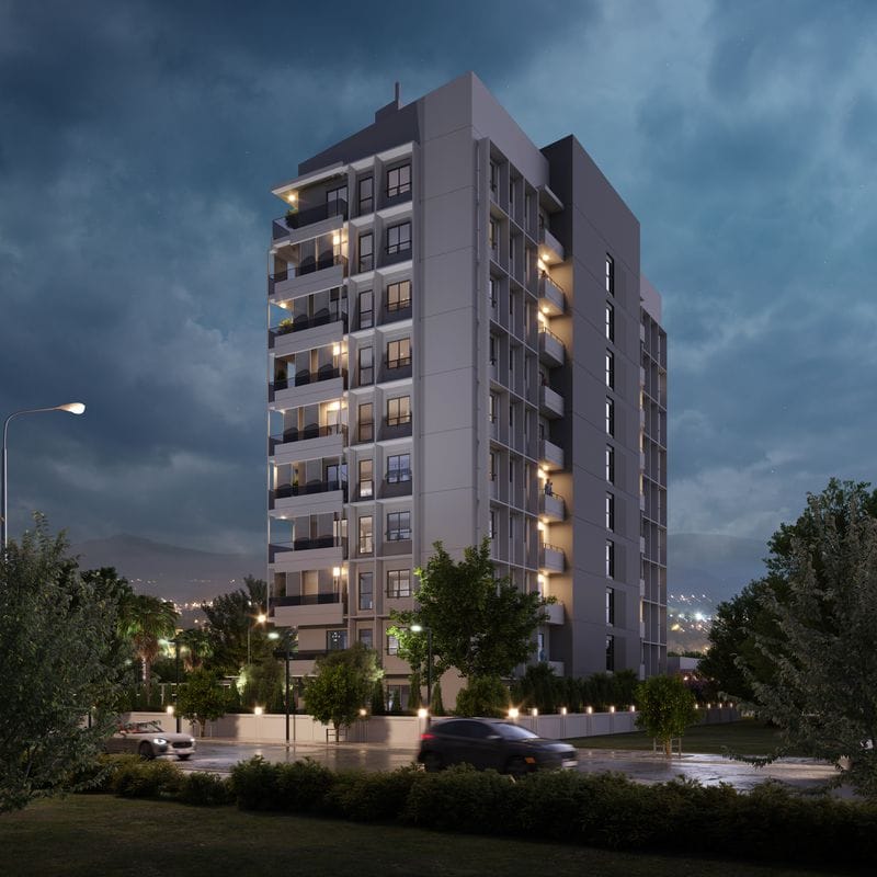 Квартиры 2+1 и 3+1 от лучшего застройщика, в микрорайоне Мезитли, Мерсин (004190) — фото 2