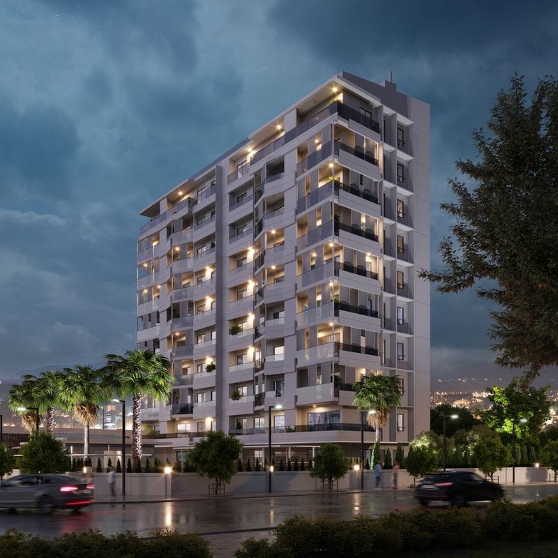 Квартиры 2+1 и 3+1 от лучшего застройщика, в микрорайоне Мезитли, Мерсин (004190) — фото 1