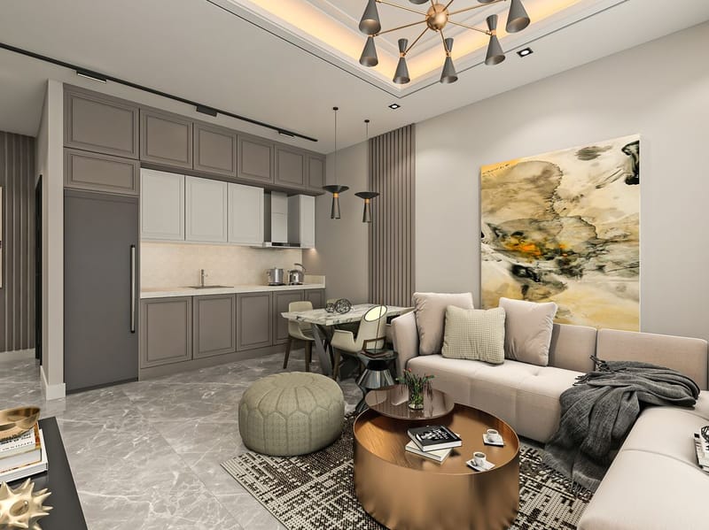 Современные квартиры в небольшом жилом комплексе на стадии строительства в центре Алании (028121) — фото 4