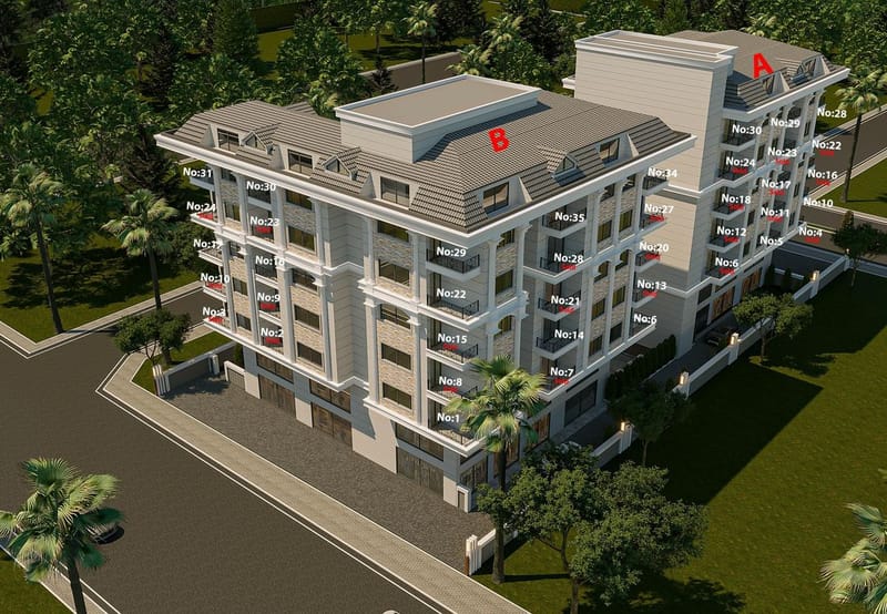 Современные апартаменты в жилом комплексе в районе Махмутлара (00678) — фото 5