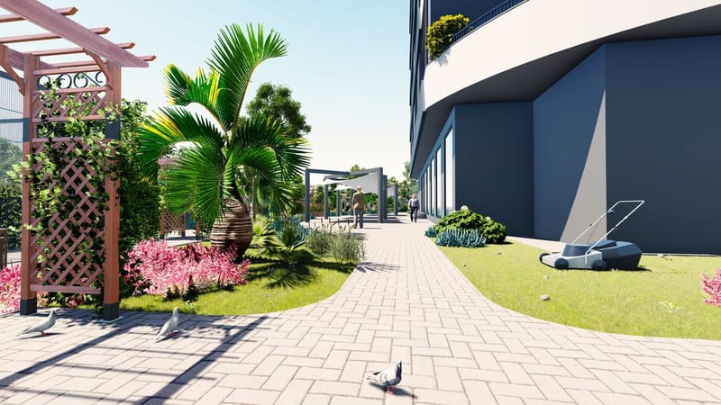 Современные квартиры 1+1 в строящемся жилом комплексе в Мерсине (002165) — фото 11