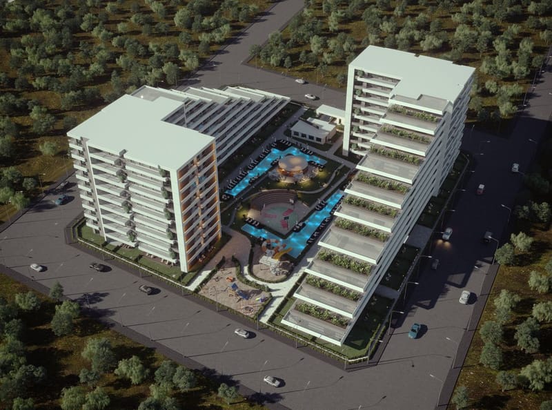 Апартаменты с просторными комнатами в новом жилом комплексе в Анталии (002181) — фото 11