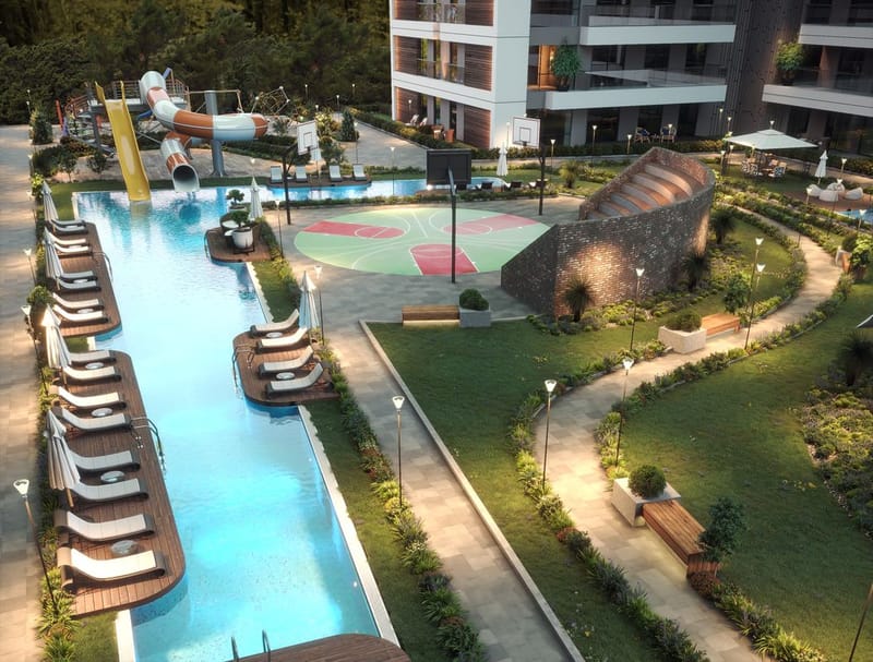 Апартаменты с просторными комнатами в новом жилом комплексе в Анталии (002181) — фото 14