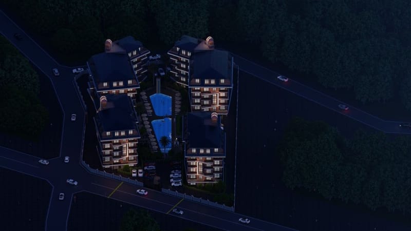 Современный жилой комплекс, с шикарной внутренней инфраструктурой в прекрасном районе Оба (034121) — фото 14