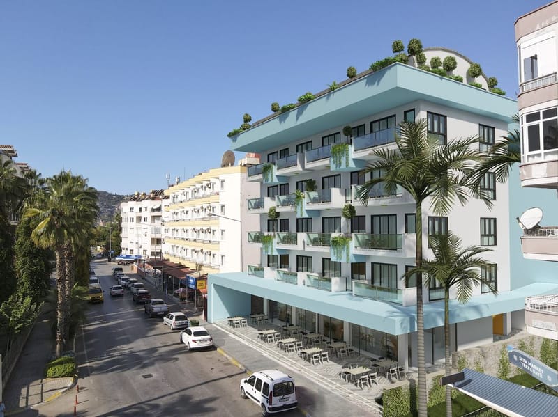 Современный жилой комплекс в 100 метрах от моря в районе Оба (003182) — фото 4