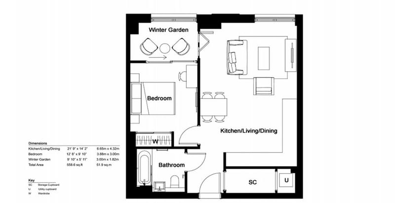 Квартира от застройщика в центре Восточного Лондона, на набережной реки Ли (006283) — фото 18