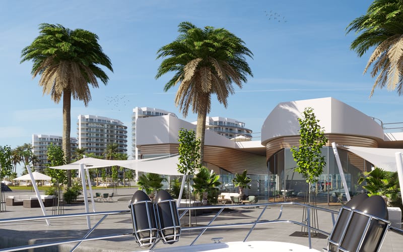 Апартаменты у моря в Гюзельюрт (001272) — фото 3