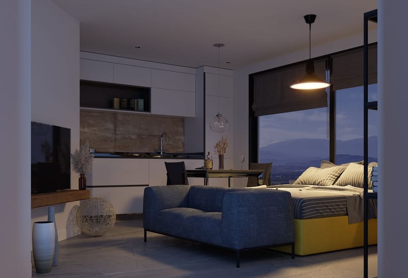 Апартаменты у моря в Гюзельюрт (001272) — фото 18