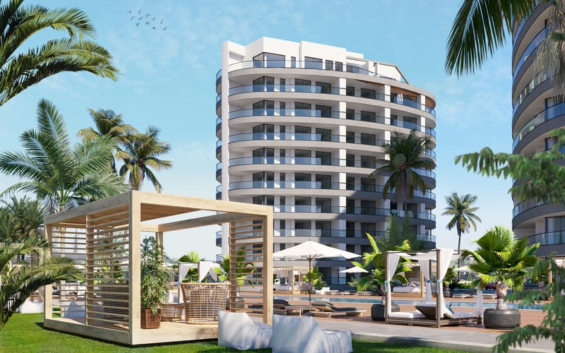 Апартаменты у моря в Гюзельюрт (001272) — фото 8