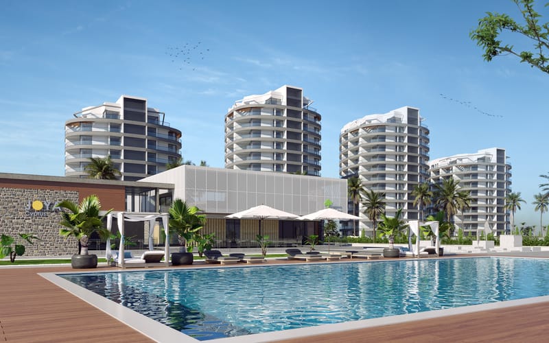 Апартаменты у моря в Гюзельюрт (001272) — фото 7