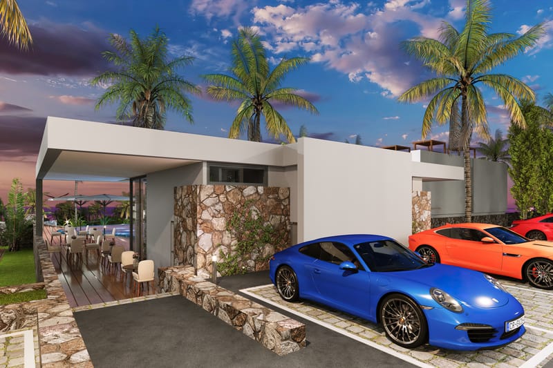 Комплекс апартаментов и бунгало на восточном побережье острова в районе Бахчели (012272) — фото 8