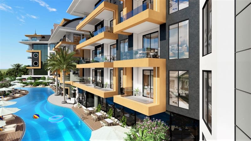 Квартиры в жилом комплексе от застройщика в районе Оба (008252) — фото 6