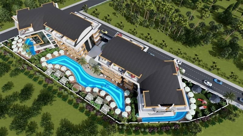 Квартиры в жилом комплексе от застройщика в районе Оба (008252) — фото 11