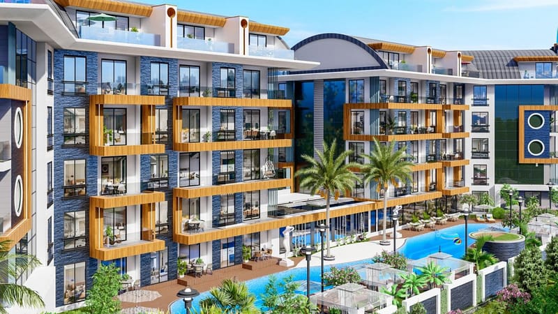 Квартиры в жилом комплексе от застройщика в районе Оба (008252) — фото 1