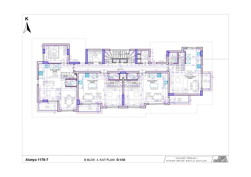 2+1 пентхаус от инвестора в центре Алании, пляж Клеопатра (13600) — фото 8