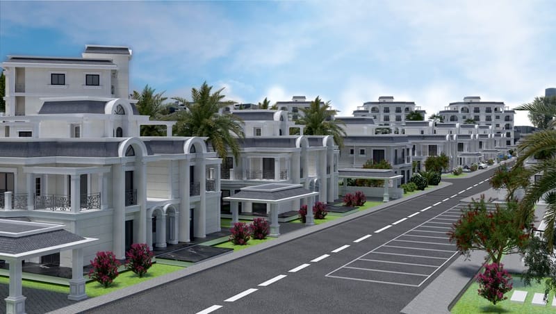 Виллы и квартиры в шикарном инвестиционно-привлекательном проекте в районе Боаз (005120) — фото 1