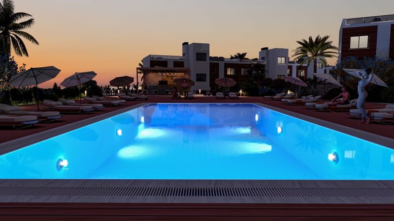 Апартаменнты с террасой в жилом комплексе в райне Эсентепе (001301) — фото 7