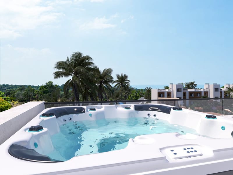 Апартаменнты с террасой в жилом комплексе в райне Эсентепе (001301) — фото 5