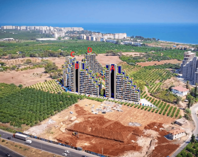 Новый жилой комплекс в Мерсине (022164) — фото 18