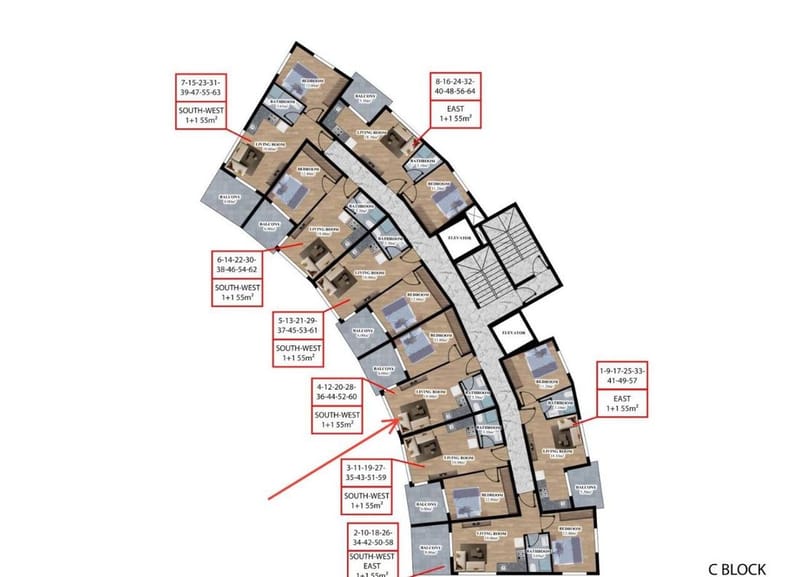 Квартира от инвестора в комплексе с инфраструктурой, район Паяллар (18600) — фото 4