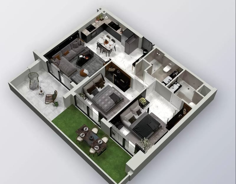 Роскошный жилой комплекс апартаментов, Лонг Бич Искеле (001494) — фото 14