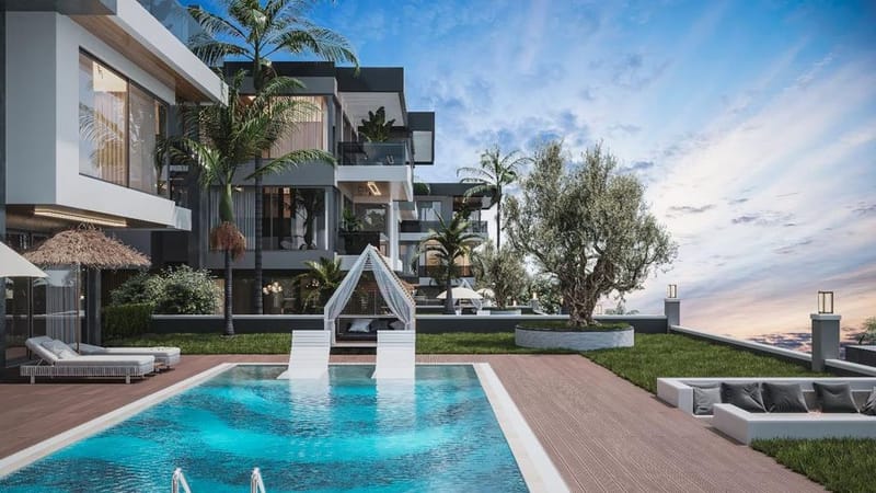 Комплекс роскошных вилл от известного застройщика в районе Бекташ (011252) — фото 7